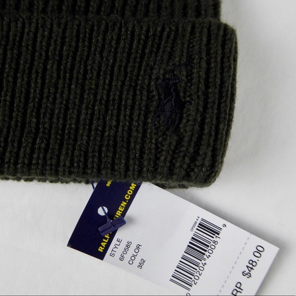 Polo Ralph Lauren Rugby Striped Wool Watch Cap Hat - Picture 3 of 8